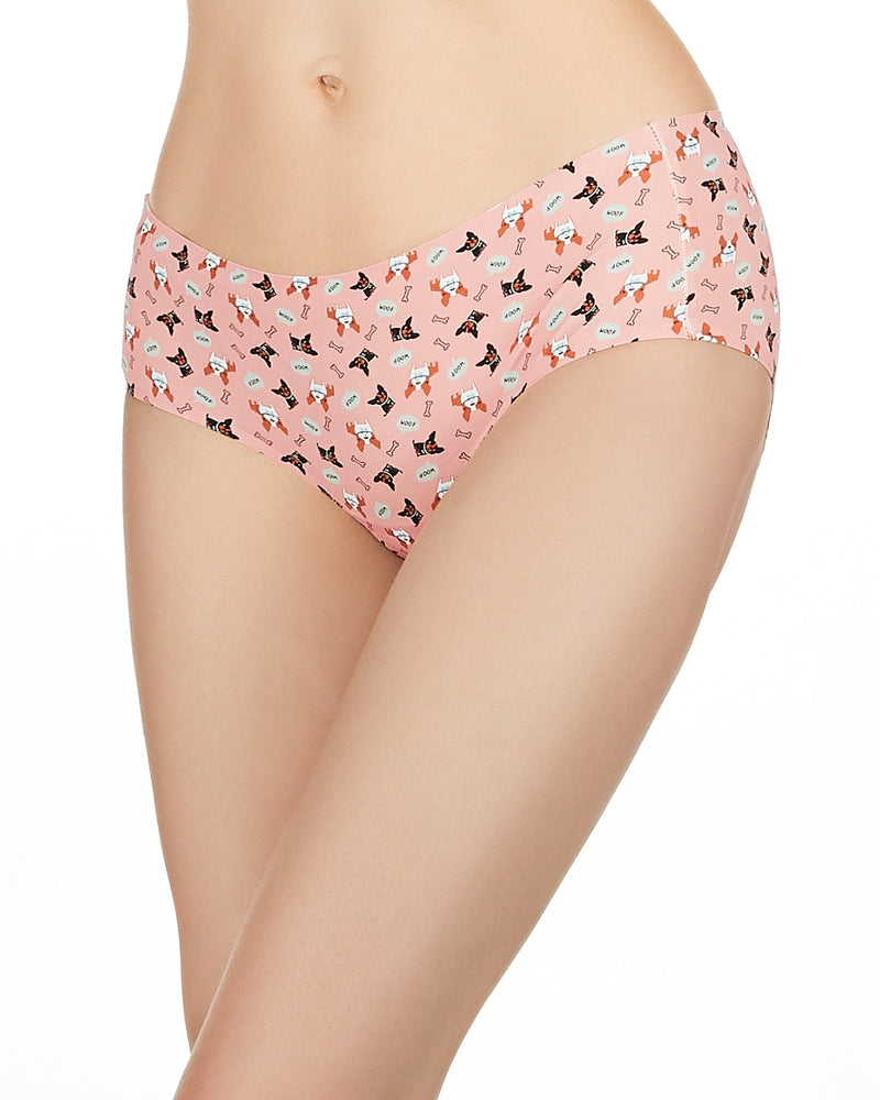 MeMoi Dogs & Woof Invisible Edge Hipster Panty