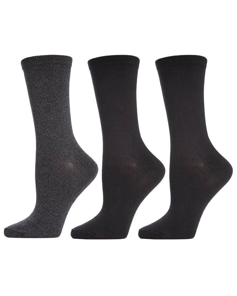 Solid Buttersoft Crew Sock 3 Pack