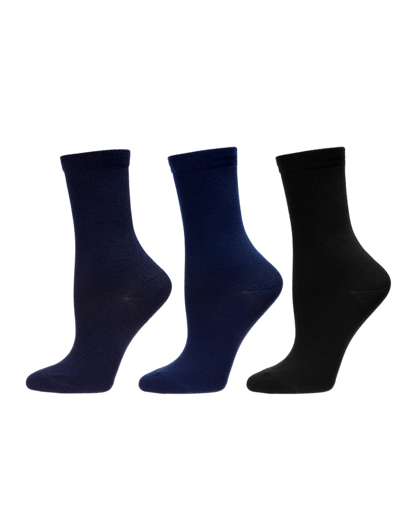 Solid Buttersoft Crew Sock 3 Pack