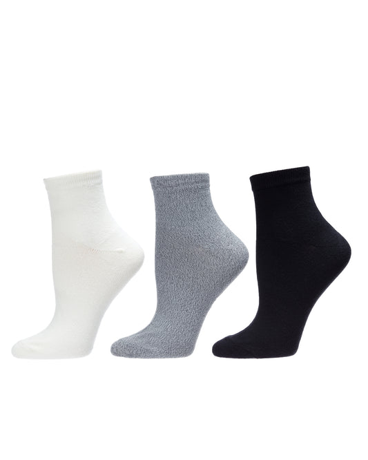 Solid Buttersoft Anklet Sock 3 Pack : Color: Winter White