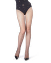 Women's Oil Slick Nylon Fishnet Tights : Color: Black
