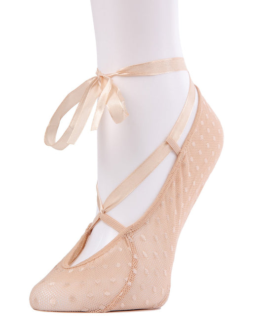 Ballerina Fashion Lace Liner Socks : Color: Nude