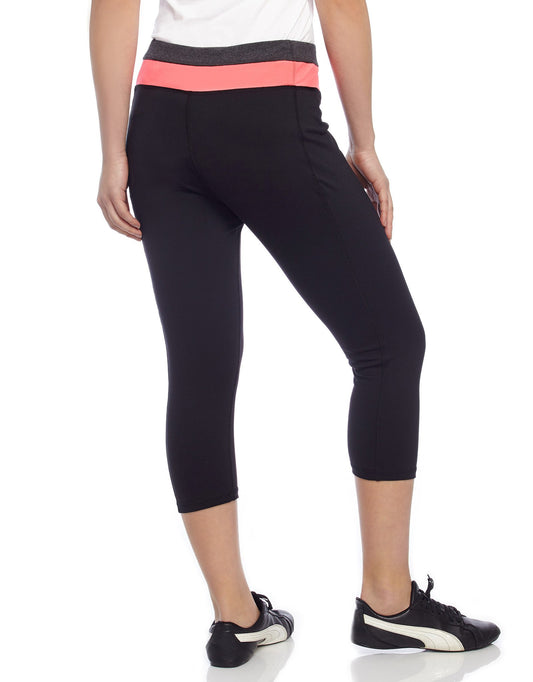 Medoro Athletic Capri Leggings : Color: Neon Pink