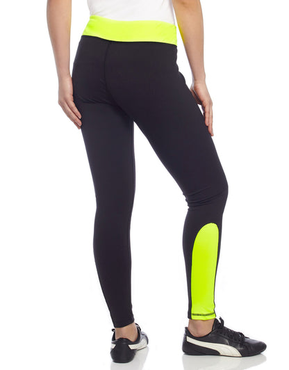 Women's Highlighter Athletic Nylon Leggings : Color: Neon Pink