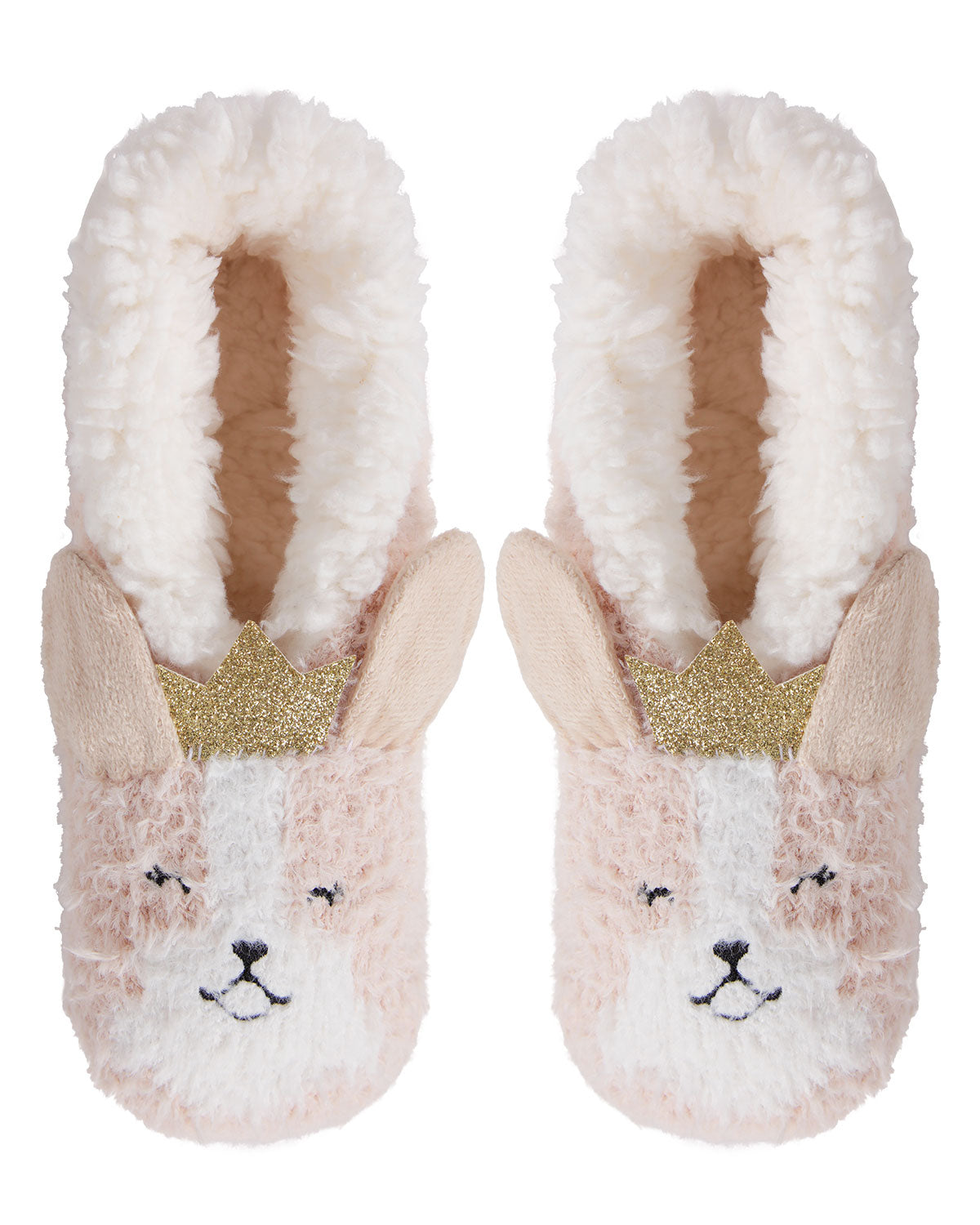 Corgi Critter Plush-Lined Slippers : Color: Tan