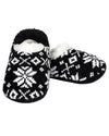 Women's XOXO Nordic Plush Lined Non-Skid Slippers : Color: Black