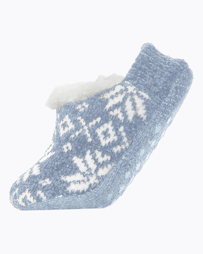 Women's XOXO Nordic Plush Lined Non-Skid Slippers : Color: Black