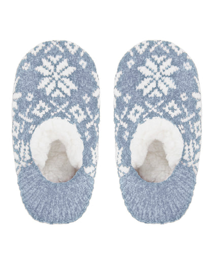 Women's XOXO Nordic Plush Lined Non-Skid Slippers : Color: Black