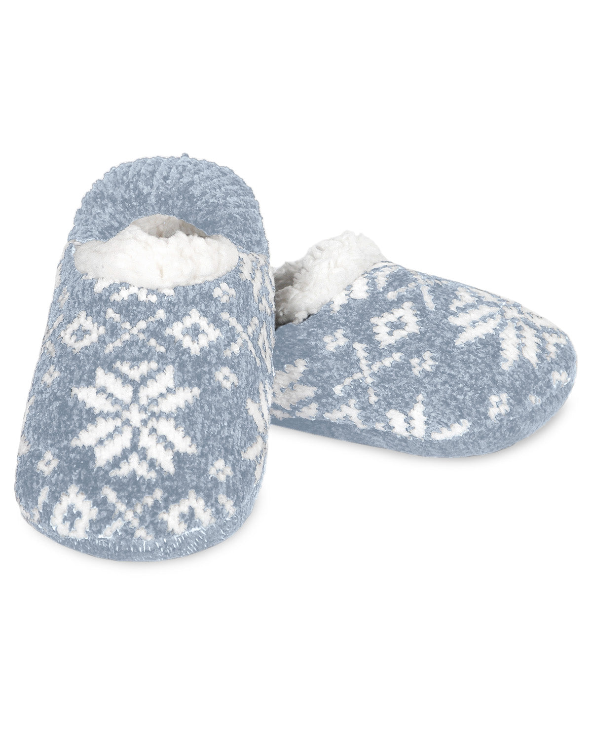 Women's XOXO Nordic Plush Lined Non-Skid Slippers : Color: Denim