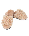 Women's C’est Bon Memory Foam Plush Slippers : Color: Beige