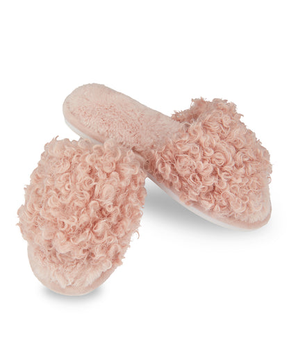 Women's C’est Bon Memory Foam Plush Slippers : Color: Pink