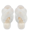 Women's Beverly Faux Fur Memory Foam Plush Slipper : Color: Ivory