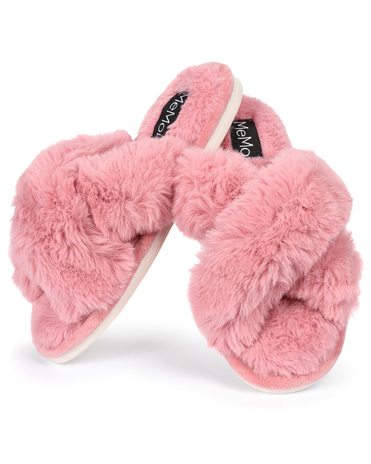 Women's Beverly Faux Fur Memory Foam Plush Slipper : Color: Mauve