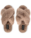 Women's Beverly Faux Fur Memory Foam Plush Slipper : Color: Taupe