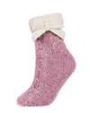 Women's Cozy Ballerina Plush Lined Slipper Sock Shorties : Color: Pink