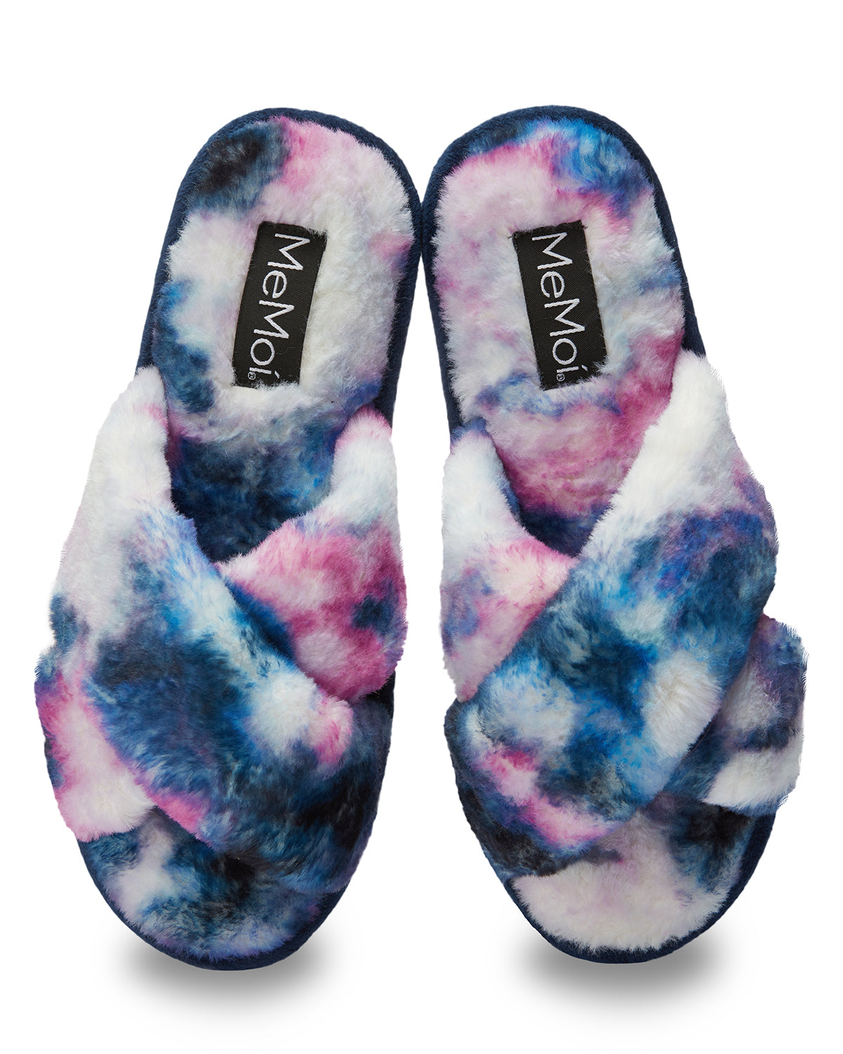 Stardust Tie Dye Plush Slippers : Color: Multi