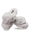 Women's Fuzzy Plush Thong Slippers : Color: Gray