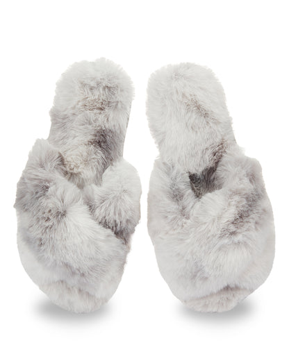 Women's Josephine Plush Slippers : Color: Gray