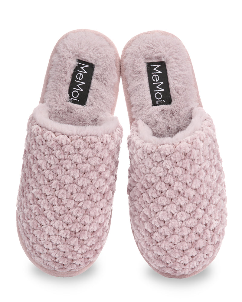 MeMoi Women's Dachshund Plush Slippers - Hard Bottom Non-Skid House Shoes With Memory Foam