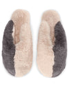 Women's Colorblock Plush Slippers : Color: Blush/Gray