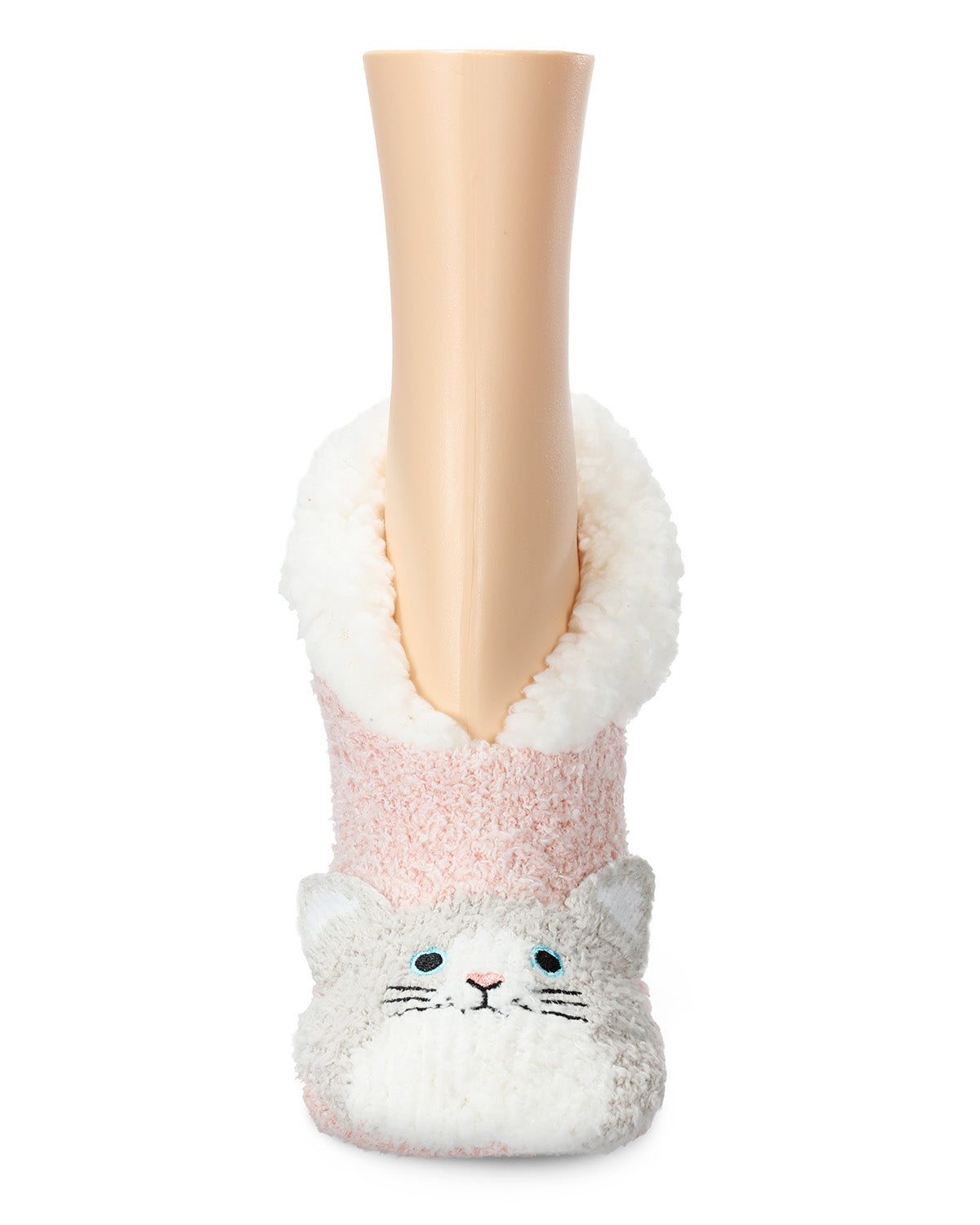 Women's Kitty Embellished Plush Lined Slippers : Color: Blush