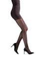 Women's Bristles Shine Nylon Net Tights : Color: Black