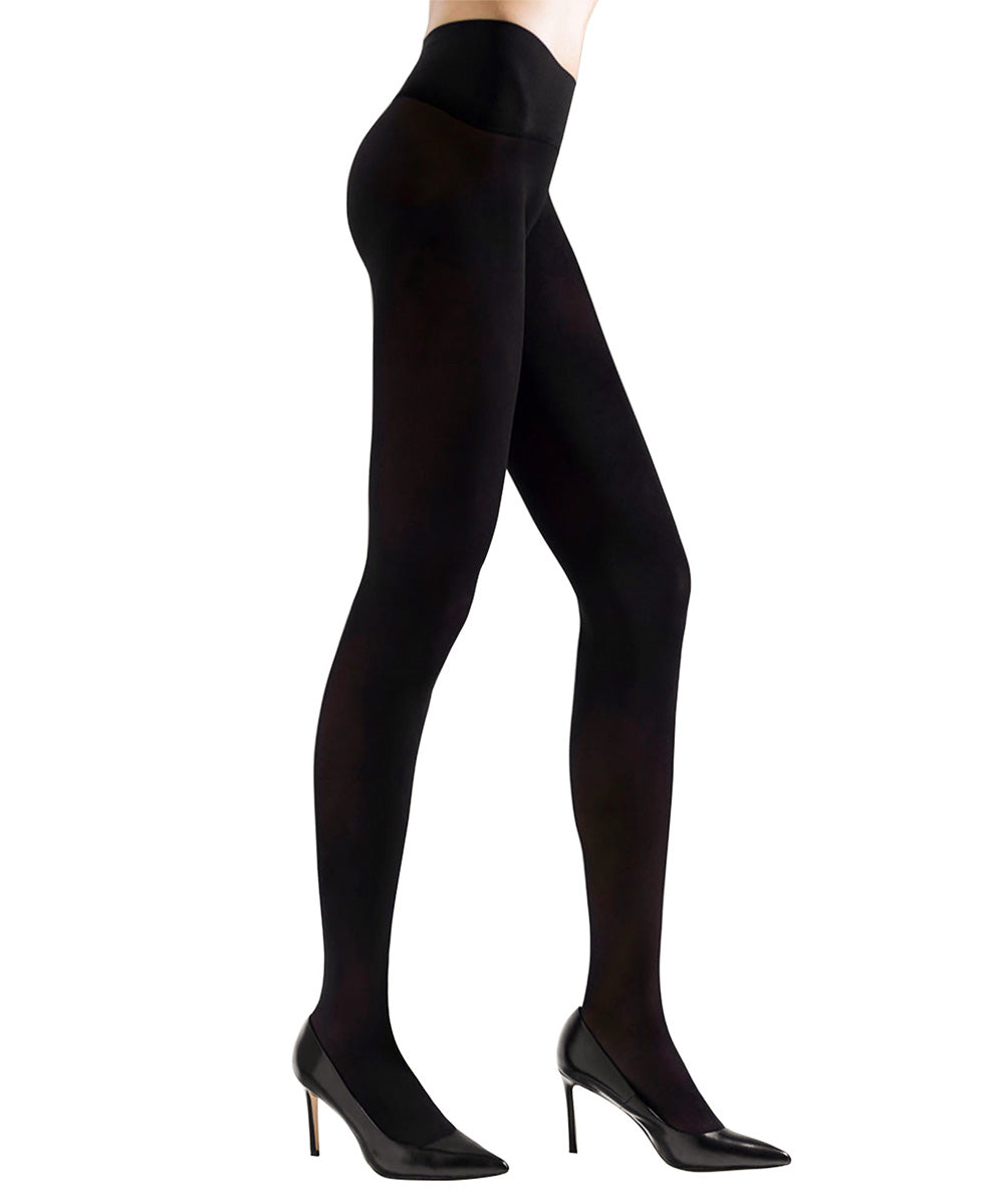 Revolutionary Opaque Control Top Pantyhose : Color: Black
