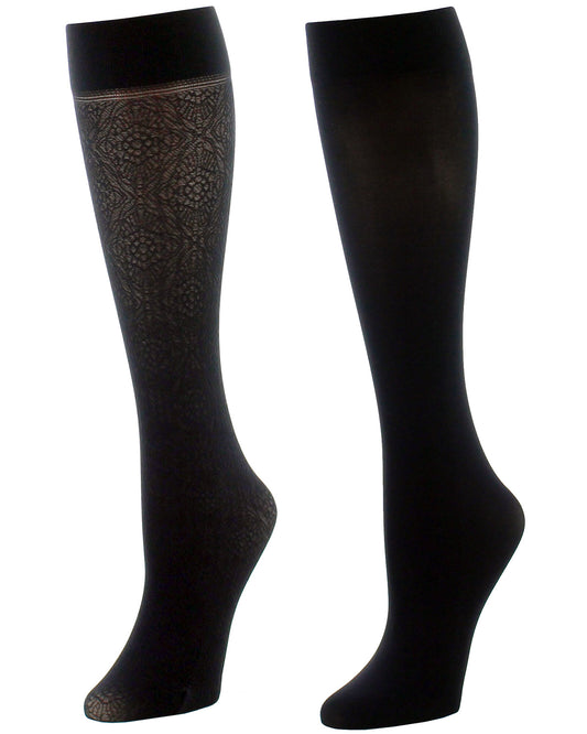 Natori Women's Trouser Socks 2-Pack : Color: Black