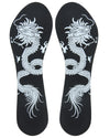 Dragon Print Full Foot Cushion : Color: Black
