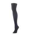 Women's Natori Deco Fan Opaque Tights : Color: Black