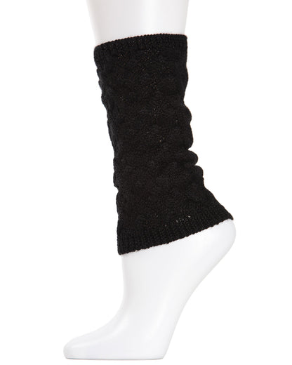Natori Entwined Lattice Wool-Blend Boot Toppers : Color: Black