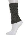 Natori Entwined Lattice Wool-Blend Boot Toppers : Color: Gray