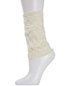 Natori Entwined Lattice Wool-Blend Boot Toppers : Color: Ivory