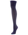 Deco Fan Over The Knee Cotton Blend Socks : Color: Deep Plum