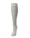 Natori Voile Wool Blend Knee High Bootie Toppers : Color: Ivory
