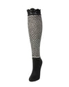 Natori Voile Wool Blend Knee High Bootie Toppers : Color: Black