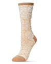 Fields of Chi Cotton Blend Crew Socks : Color: Oatmeal