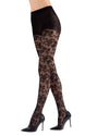 Natori Nouveau Rose Sheer Women's Tights : Color: Black