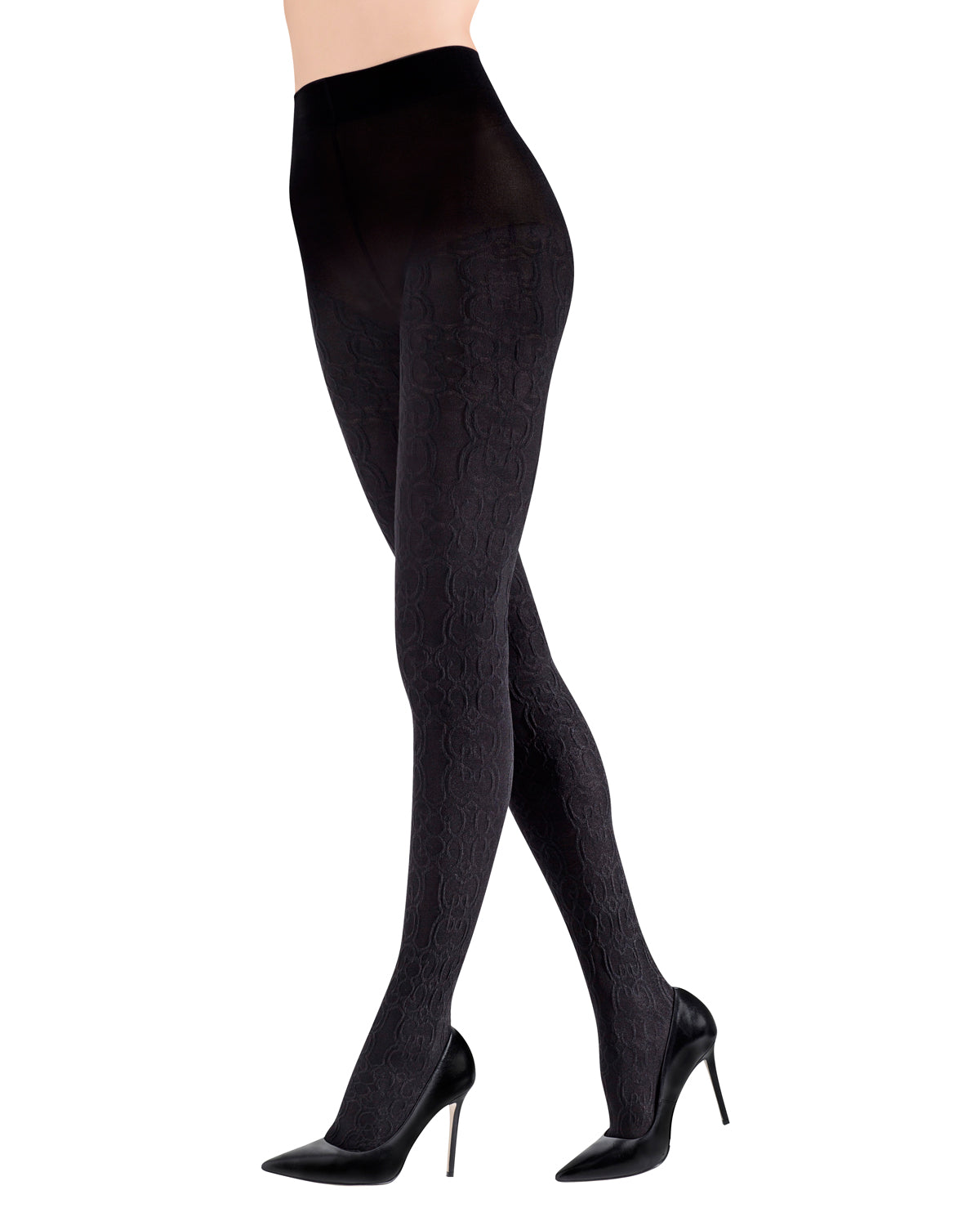 Natori Ethereal Textured Opaque Women's Tights : Color: Black