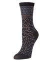 Natori Dainty Mix Cotton Blend Crew Socks : Color: Black