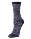 Natori Dainty Mix Cotton Blend Crew Socks : Color: Navy