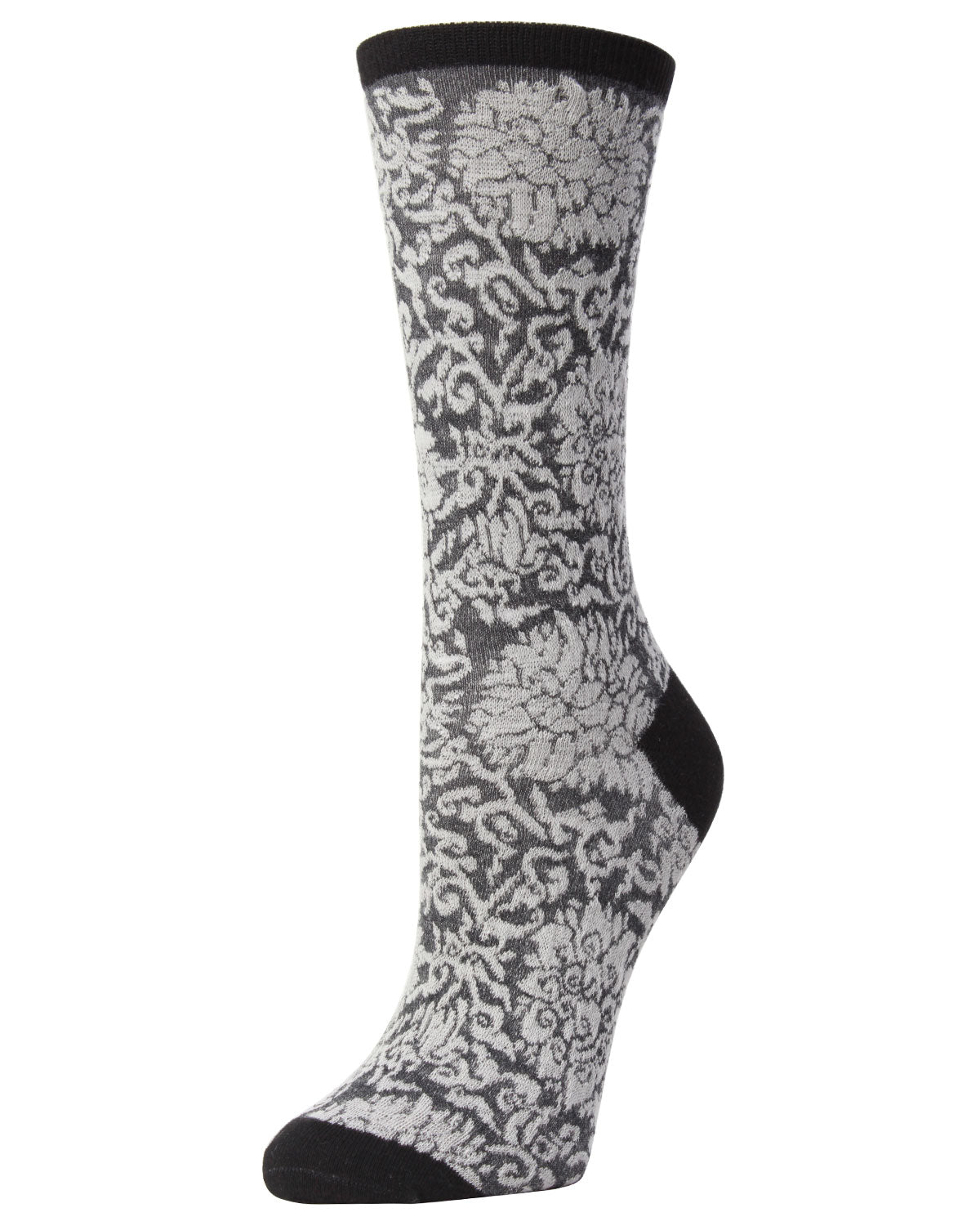 Fields of Chi Cotton Blend Crew Socks : Color: Black