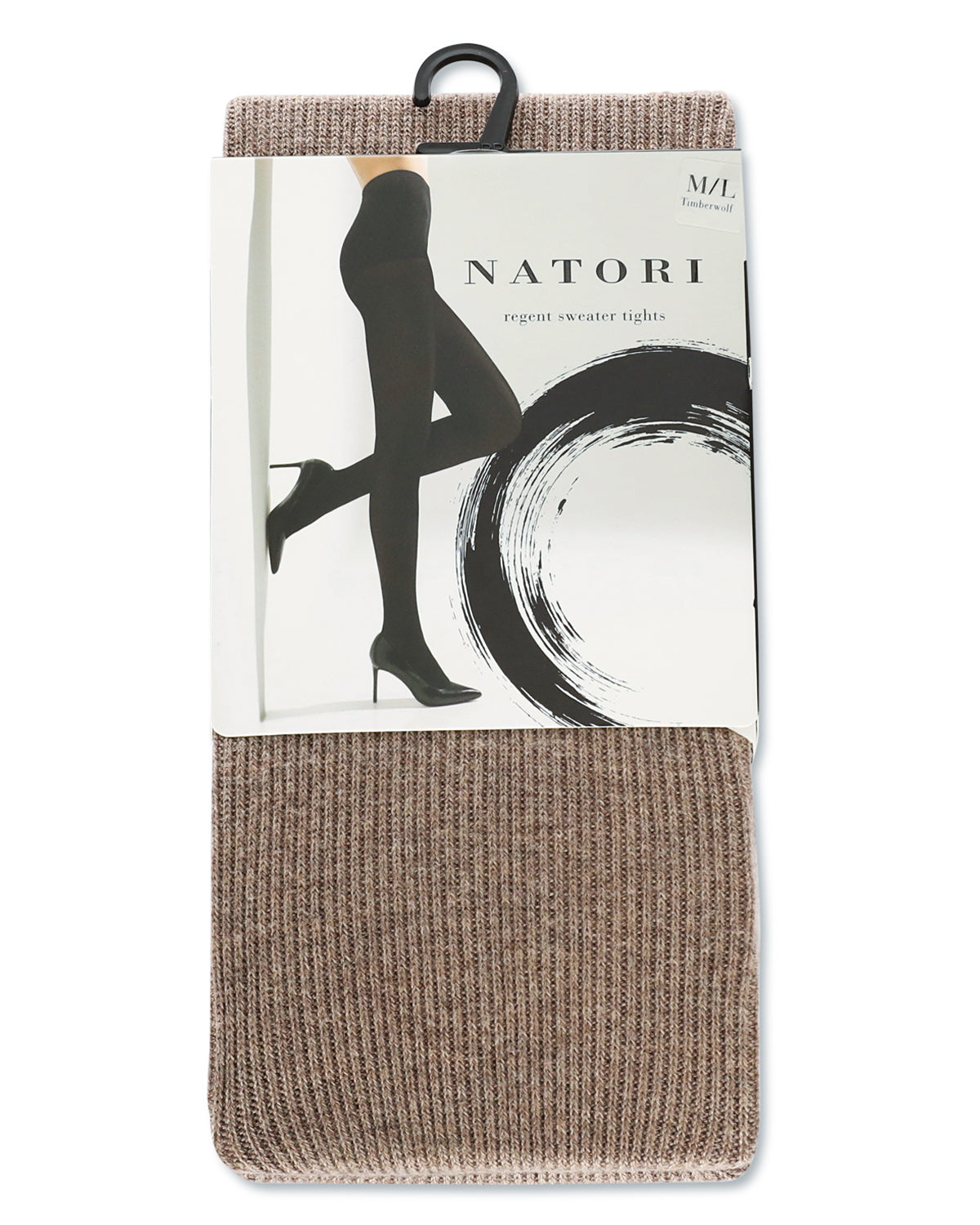 Natori Regent Rib Knit Sweater Tights : Color: Timberwolf