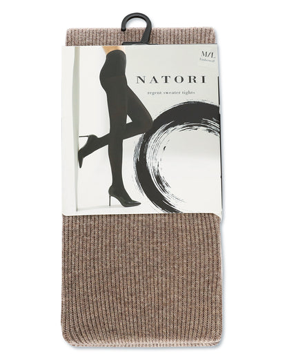 Natori Regent Rib Knit Sweater Tights : Color: Timberwolf