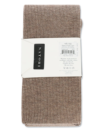 Natori Regent Rib Knit Sweater Tights : Color: Timberwolf