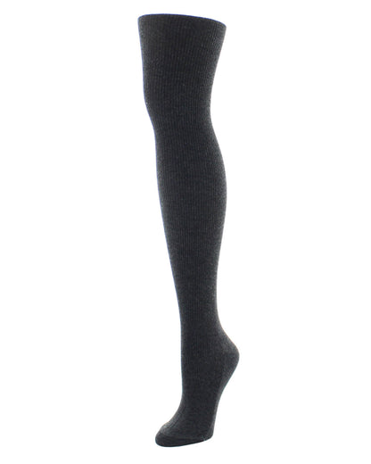Natori Regent Rib Knit Sweater Tights : Color: Charcoal