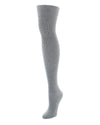 Women's 2 Pair Pack Natori Regent Rib Knit Sweater Tights : Color: Medium Gray Heather