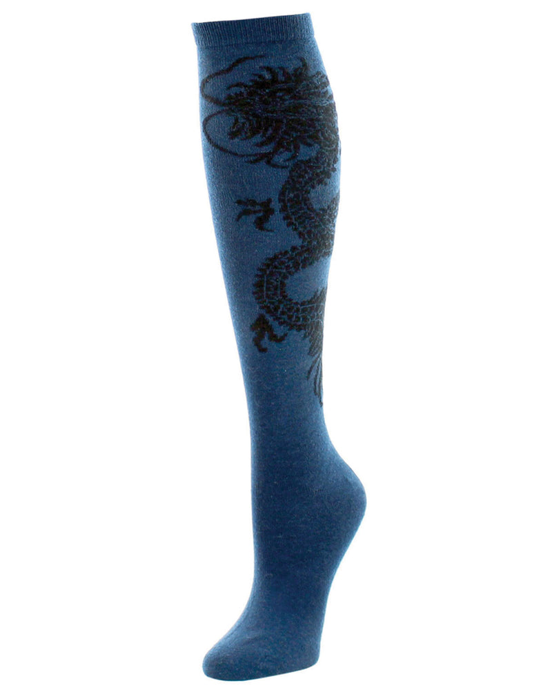 Natori Natori Dragon Women's Cashmere Blend Knee Socks