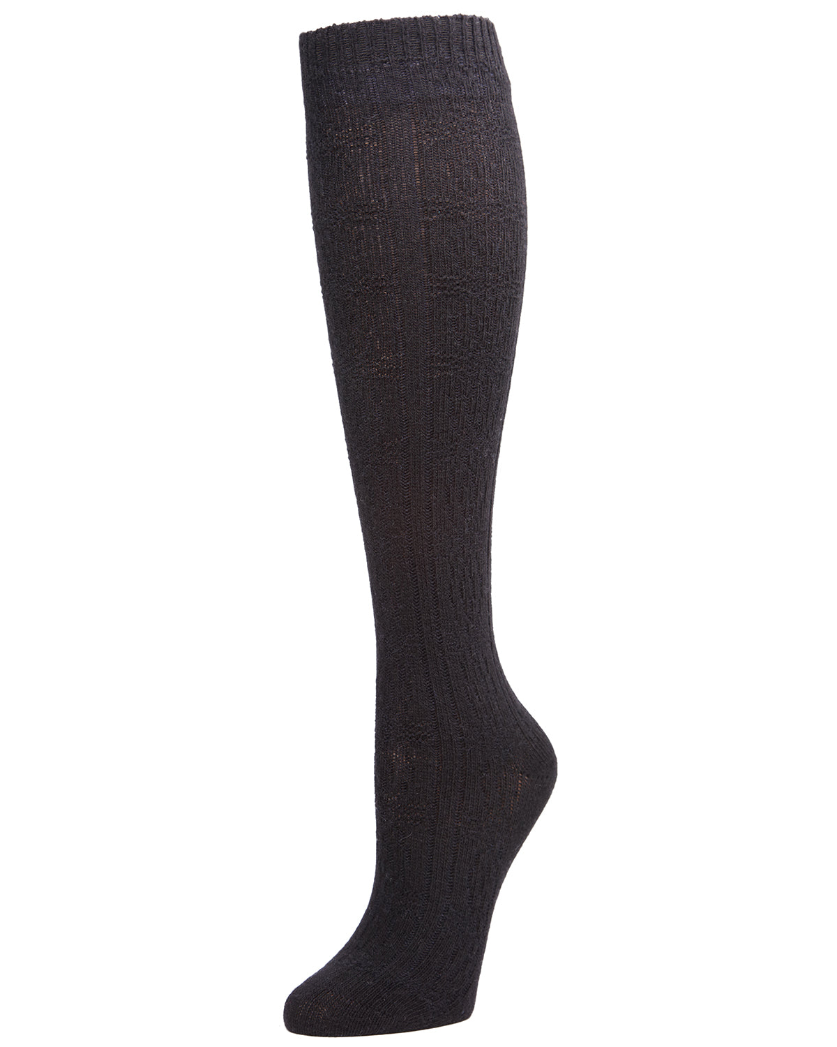 Natori Circle Regal Cashmere Blend Knee Socks : Color: Black