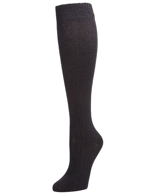 Natori Circle Regal Cashmere Blend Knee Socks : Color: Black